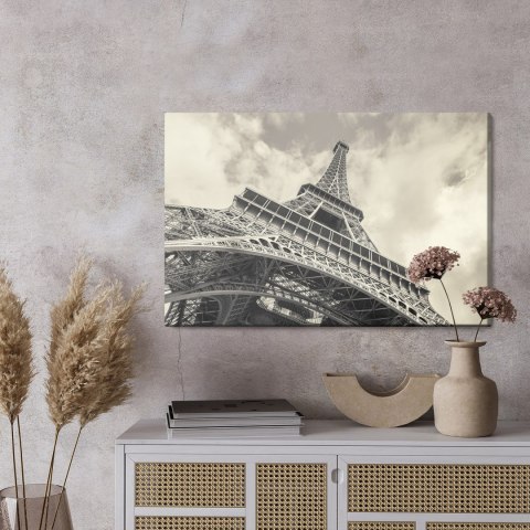 Obraz Na Płótnie Wieża Eiffla, Paryż Canvas Naturalny 120x80 LB-139-NC120-80