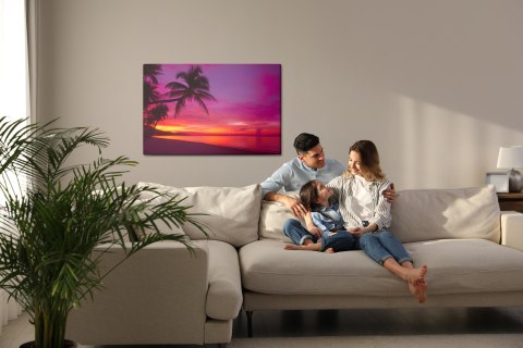 Obraz Na Płótnie Morze O Zachodzie Słońca Canvas 120x80 LB-453-C120-80