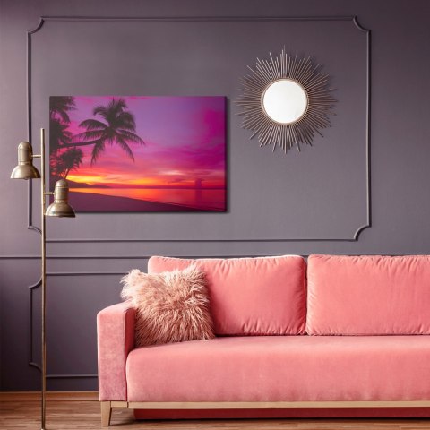 Obraz Na Płótnie Morze O Zachodzie Słońca Canvas Naturalny 100x70 LB-453-NC100-70