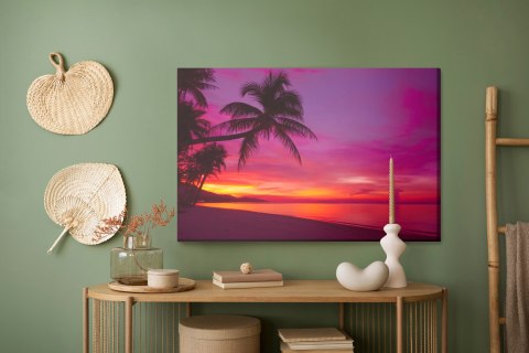 Obraz Na Płótnie Morze O Zachodzie Słońca Canvas Naturalny 120x80 LB-453-NC120-80