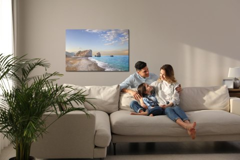 Obraz Na Płótnie Skały Nad Morzem Canvas Naturalny 100x70 LB-461-NC100-70