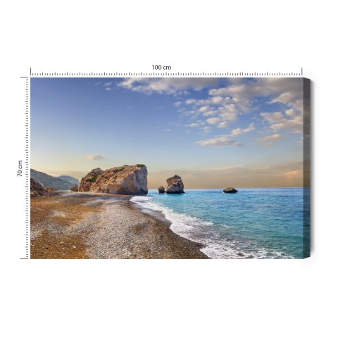 Obraz Na Płótnie Skały Nad Morzem Canvas Naturalny 100x70 LB-461-NC100-70