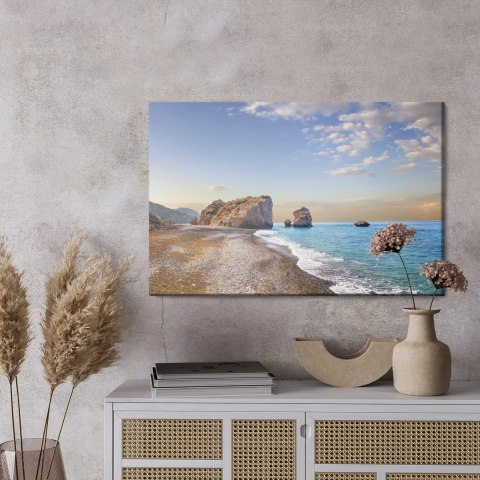 Obraz Na Płótnie Skały Nad Morzem Canvas Naturalny 120x80 LB-461-NC120-80