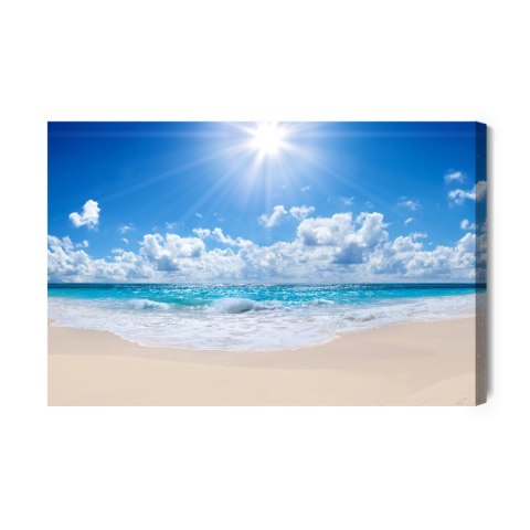Obraz Na Płótnie Spokojne Morze I Plaża Canvas 120x80 LB-452-C120-80