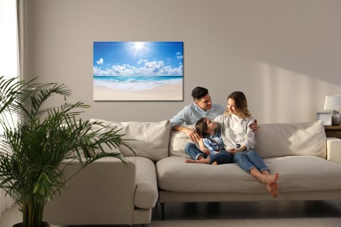 Obraz Na Płótnie Spokojne Morze I Plaża Canvas 120x80 LB-452-C120-80