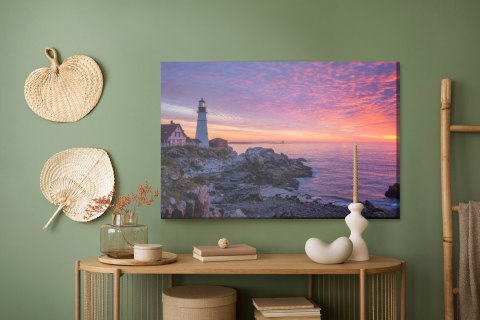 Obraz Na Płótnie Zachód Słońca Nad Oceanem Canvas Naturalny 120x80 LB-463-NC120-80