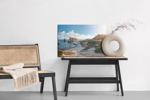 Obraz Na Płótnie Cypryjski Brzeg Morza Canvas Naturalny 120x80 LB-485-NC120-80