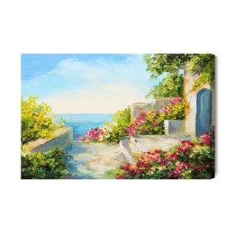 Obraz Na Płótnie Dom Nad Morzem Canvas 120x80 LB-526-C120-80