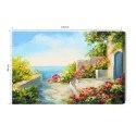 Obraz Na Płótnie Dom Nad Morzem Canvas Naturalny 120x80 LB-526-NC120-80