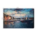 Obraz Na Płótnie Miasto Morze I Port Canvas 120x80 LB-511-C120-80