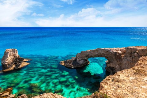 Obraz Na Płótnie Morski Skalny Most Canvas Naturalny 120x80 LB-495-NC120-80