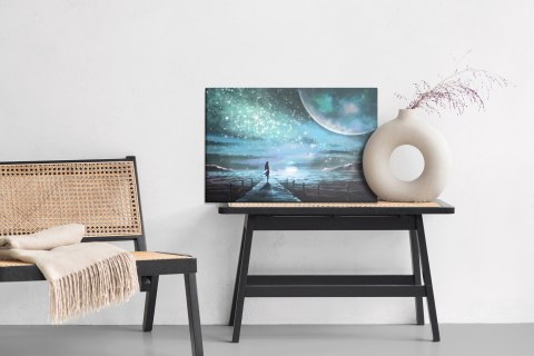 Obraz Na Płótnie Morze I Pomost W Stylu Fantasy Canvas 120x80 LB-553-C120-80