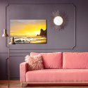 Obraz Na Płótnie Morze I Zachód Słońca Canvas Naturalny 120x80 LB-507-NC120-80