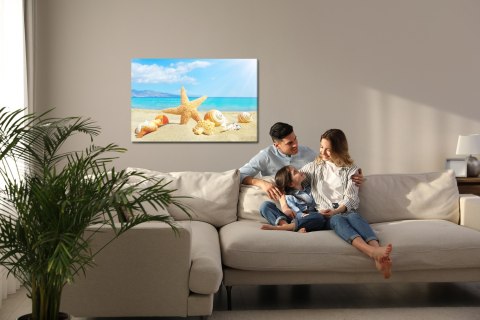 Obraz Na Płótnie Morze Plaża I Muszelki Canvas Naturalny 120x80 LB-517-NC120-80