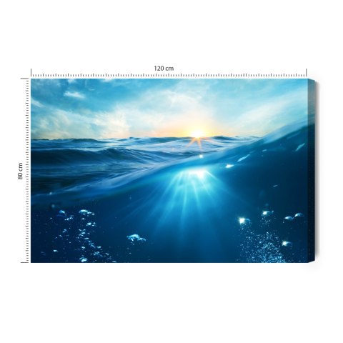 Obraz Na Płótnie Podwodny Świat Morza Canvas Naturalny 120x80 LB-512-NC120-80