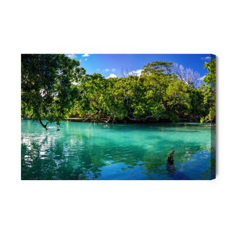Obraz Na Płótnie Tropikalna Zatoka Morska Canvas 120x80 LB-478-C120-80