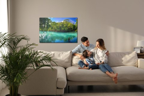 Obraz Na Płótnie Tropikalna Zatoka Morska Canvas Naturalny 120x80 LB-478-NC120-80