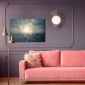 Obraz Na Płótnie Zachód Słońca Na Wzburzonym Morzu Canvas Naturalny 100x70 LB-499-NC100-70