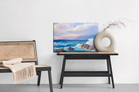 Obraz Na Płótnie Fale I Skały Na Morzu Canvas 120x80 LB-586-C120-80
