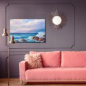 Obraz Na Płótnie Fale I Skały Na Morzu Canvas Naturalny 100x70 LB-586-NC100-70