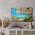Obraz Na Płótnie Lazurowe Morze I Wybrzeże Canvas Naturalny 100x70 LB-604-NC100-70