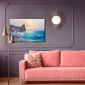 Obraz Na Płótnie Skalne Wybrzeże I Morze Canvas Naturalny 120x80 LB-573-NC120-80
