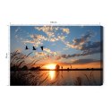 Obraz Na Płótnie Ptaki O Zachodzie Słońca Canvas Naturalny 100x70 LB-842-NC100-70