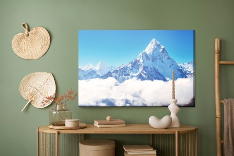 Obraz Na Płótnie Szczyt Górski Mount Everest Canvas Naturalny 120x80 LB-1049-NC120-80