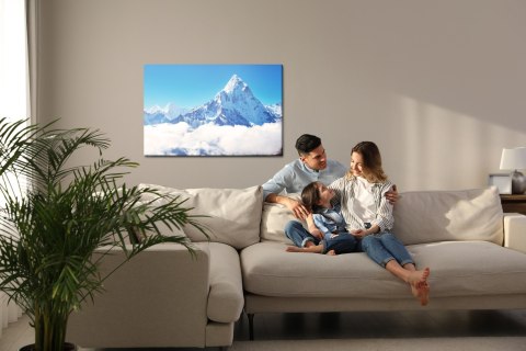 Obraz Na Płótnie Szczyt Górski Mount Everest Canvas Naturalny 120x80 LB-1049-NC120-80