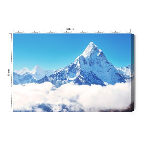 Obraz Na Płótnie Szczyt Górski Mount Everest Canvas Naturalny 120x80 LB-1049-NC120-80