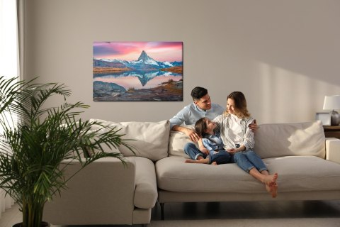 Obraz Na Płótnie Poranek W Szwajcarskich Alpach Canvas Naturalny 100x70 LB-1071-NC100-70