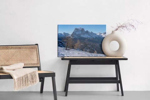 Obraz Na Płótnie Zimowy Pejzaż Górski 3D Canvas Naturalny 120x80 LB-1075-NC120-80