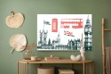 Obraz Na Płótnie Atrakcje Turystyczne W Londynie Canvas 120x80 LB-1274-C120-80