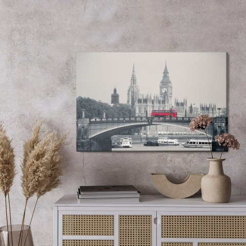 Obraz Na Płótnie Most Lambeth Bridge Canvas Naturalny 120x80 LB-1286-NC120-80