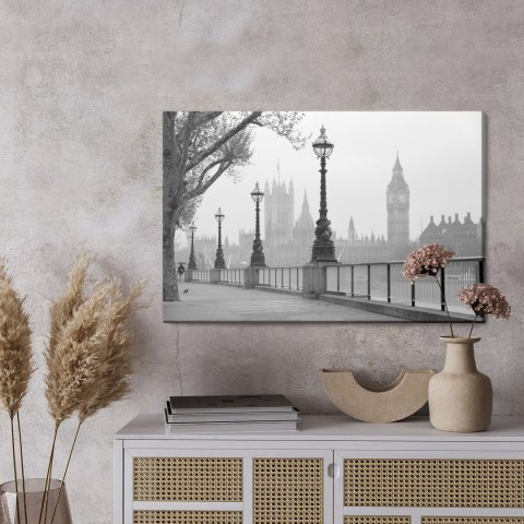 Obraz Na Płótnie Widok Na Big Bena I Pałac Westministerski Canvas Naturalny 100x70 LB-1278-NC100-70