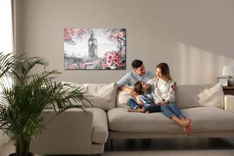 Obraz Na Płótnie Widok Z Balkonu Na Big Bena Canvas 120x80 LB-1296-C120-80