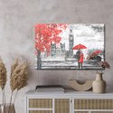 Obraz Na Płótnie Zakochani Podziwiający Londyn Canvas Naturalny 120x80 LB-1293-NC120-80