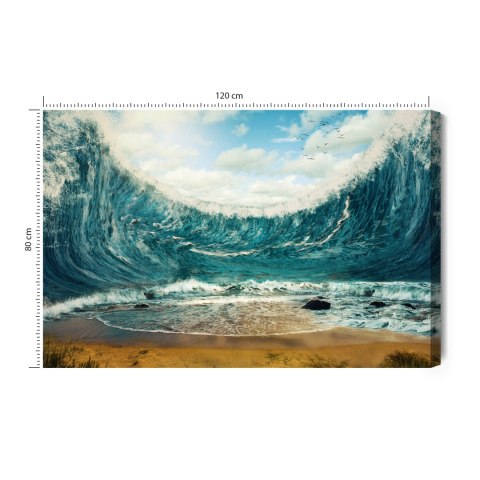 Obraz Na Płótnie Abstrakcyjne Morze Canvas 120x80 LB-519-C120-80