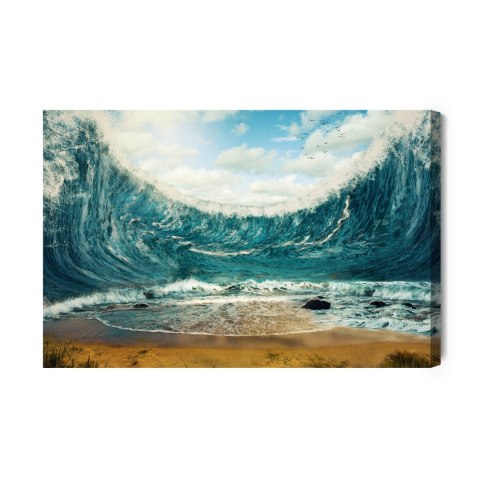 Obraz Na Płótnie Abstrakcyjne Morze Canvas Naturalny 100x70 LB-519-NC100-70