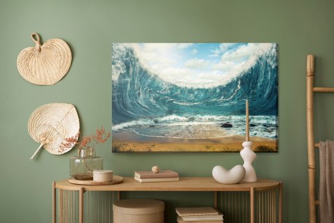 Obraz Na Płótnie Abstrakcyjne Morze Canvas Naturalny 100x70 LB-519-NC100-70