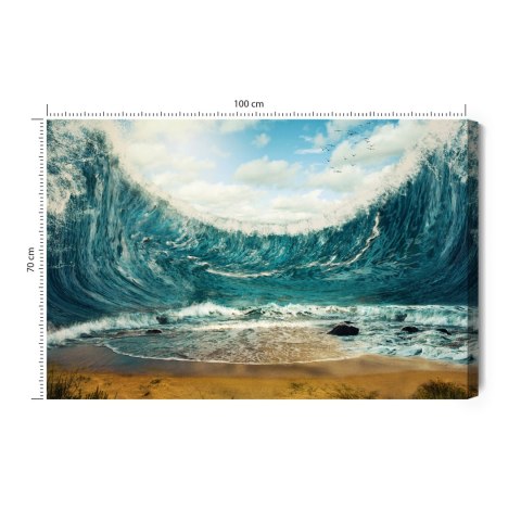 Obraz Na Płótnie Abstrakcyjne Morze Canvas Naturalny 100x70 LB-519-NC100-70