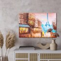 Obraz Na Płótnie Abstrakcyjny Widok Na Paryż Canvas 120x80 LB-1089-C120-80