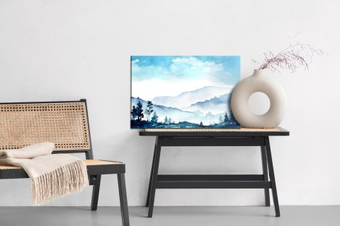 Obraz Na Płótnie Akwarelowe Góry Canvas 120x80 LB-1034-C120-80