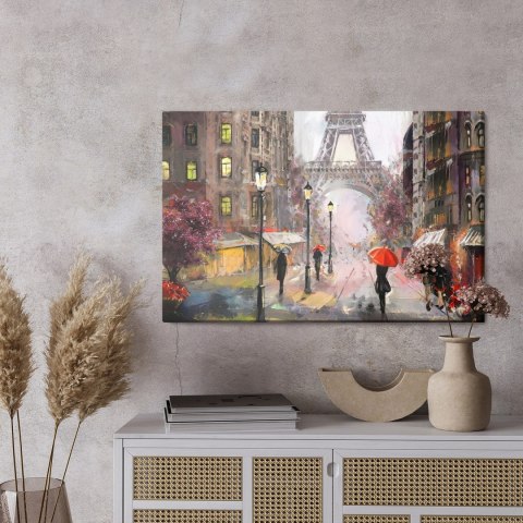 Obraz Na Płótnie Deszczowy Dzień W Paryżu Canvas 120x80 LB-1111-C120-80