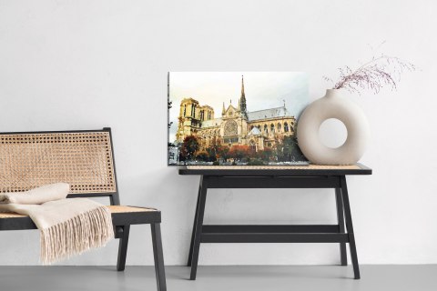 Obraz Na Płótnie Katedra Notre Dame Jak Malowana Canvas 120x80 LB-1132-C120-80