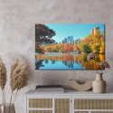 Obraz Na Płótnie Central Park Jesienią Canvas Naturalny 100x70 LB-1395-NC100-70