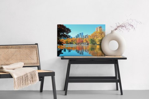 Obraz Na Płótnie Central Park Jesienią Canvas Naturalny 120x80 LB-1395-NC120-80