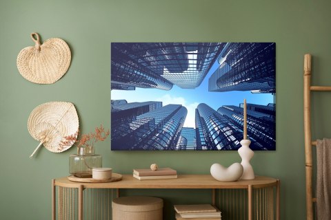 Obraz Na Płótnie Budynki Biznesowe Canvas Naturalny 100x70 LB-66-NC100-70