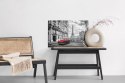 Obraz Na Płótnie Czerwony Samochód I Wieża Eiffla Canvas Naturalny 100x70 LB-140-NC100-70