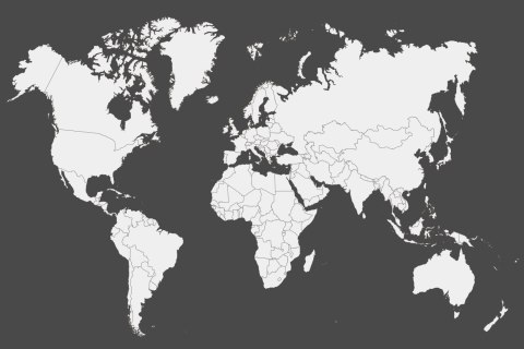 Obraz Na Płótnie Klasyczna Mapa Świata Canvas Naturalny 100x70 LB-1381-NC100-70